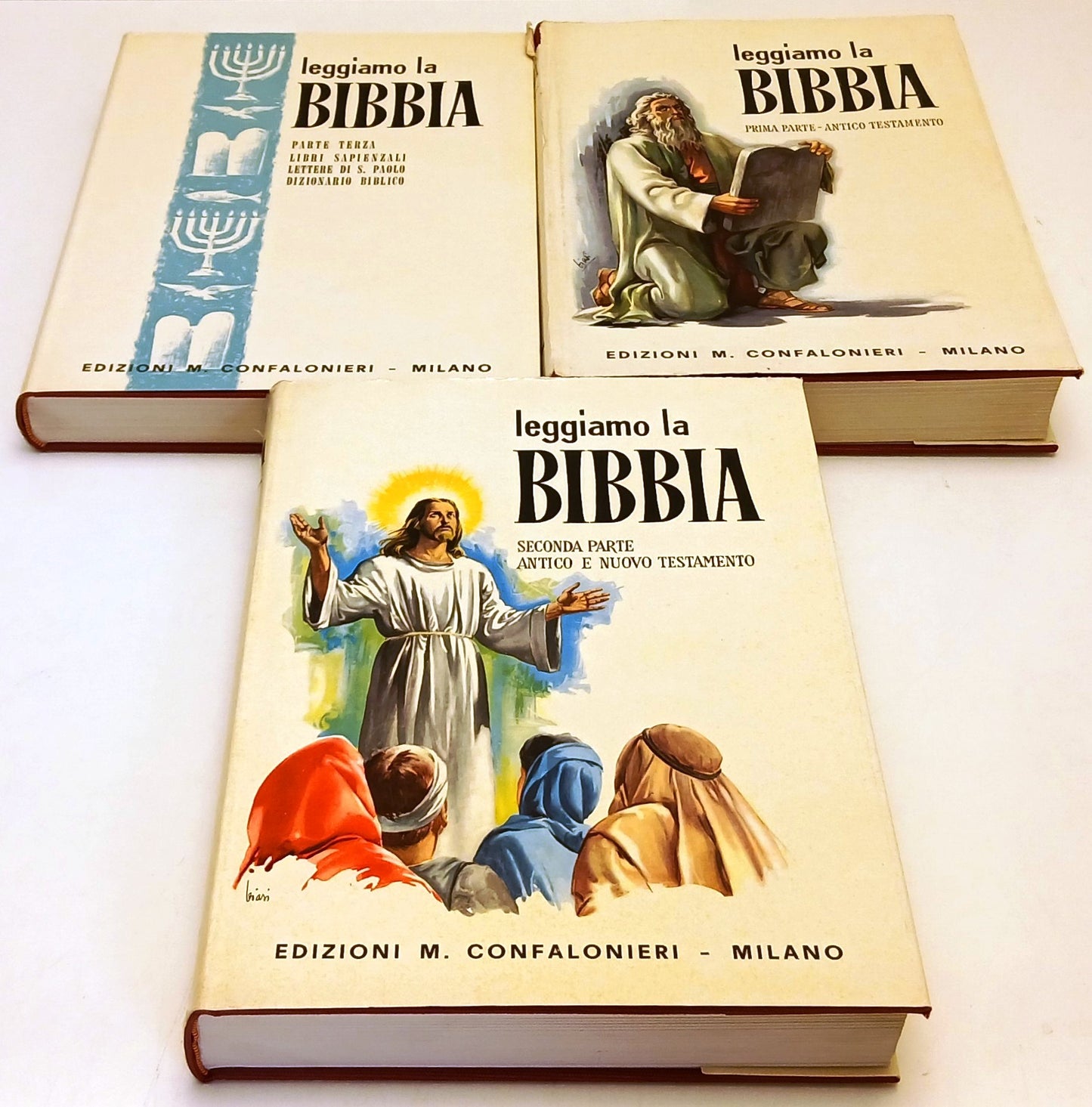 Leggiamo la Bibbia 3 volumi - Carlo Marcora - Confalonieri - 1960/1962 - ZFS319