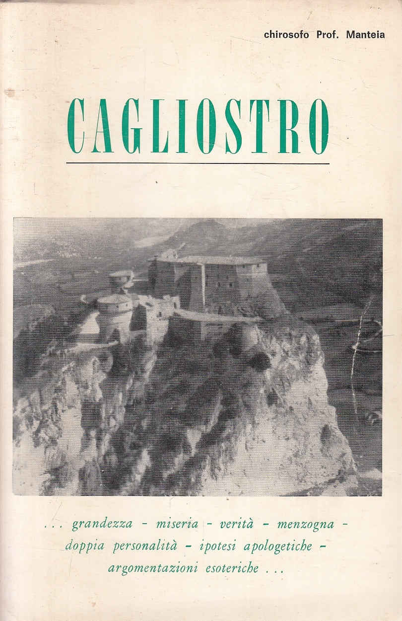 LZ- CAGLIOSTRO - CHIROSOFO PROF. MANTEIA - SCIENZE ESOTERICHE - 1970 - B- YFS33