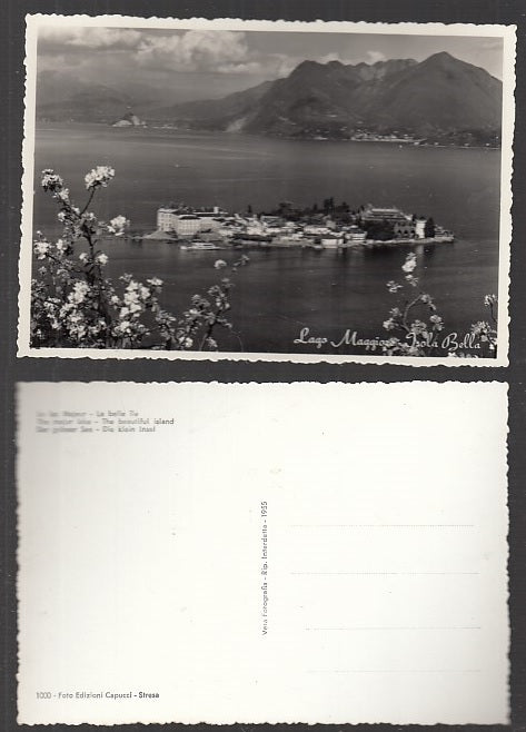 CC- CARTOLINA PAESAGGISTICA LAGO MAGGIORE ISOLA BELLA - CRT1926