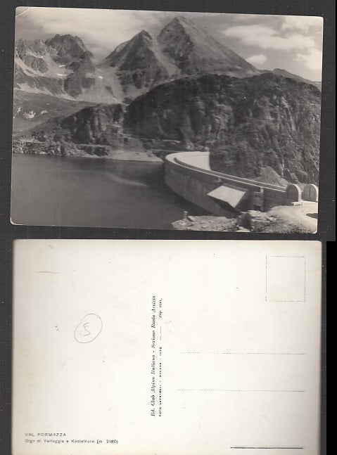CC- CARTOLINA PAESAGGISTICA VAL FORMAZZA DIGA VALTOGGIA VERBANO OSSOLA- CRT1946