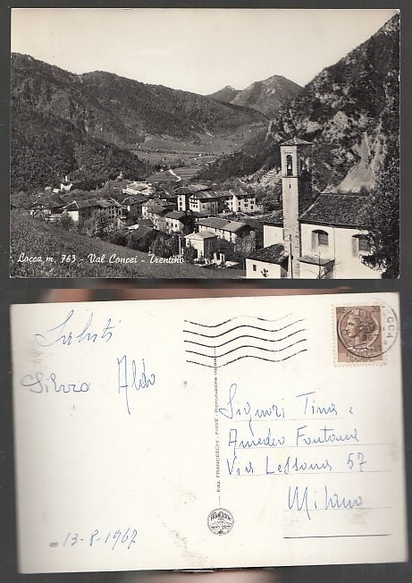 CARTOLINA - LOCCA VAL CONCEI TRENTO 1967 - CRT2042