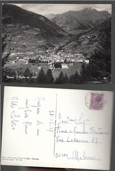 CARTOLINA - VEZZA D'OGLIO VAL CAMONICA BRESCIA - CRT2045