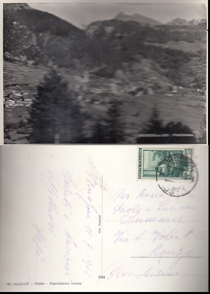 CARTOLINA - BRUSSON PANORAMA AOSTA - CRT2110