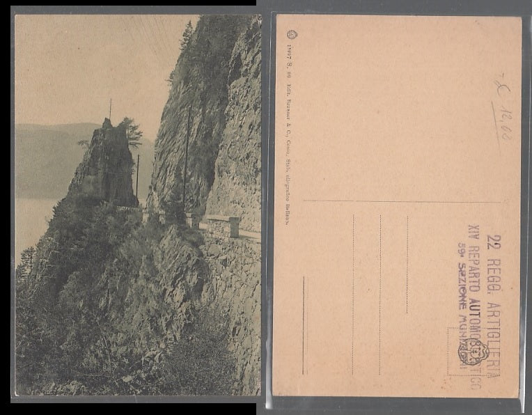 CC- CARTOLINA WW1 22 REGG. ARTIGLIERIA XIV REPARTO AUTOMOBILISTICO - CRT2470