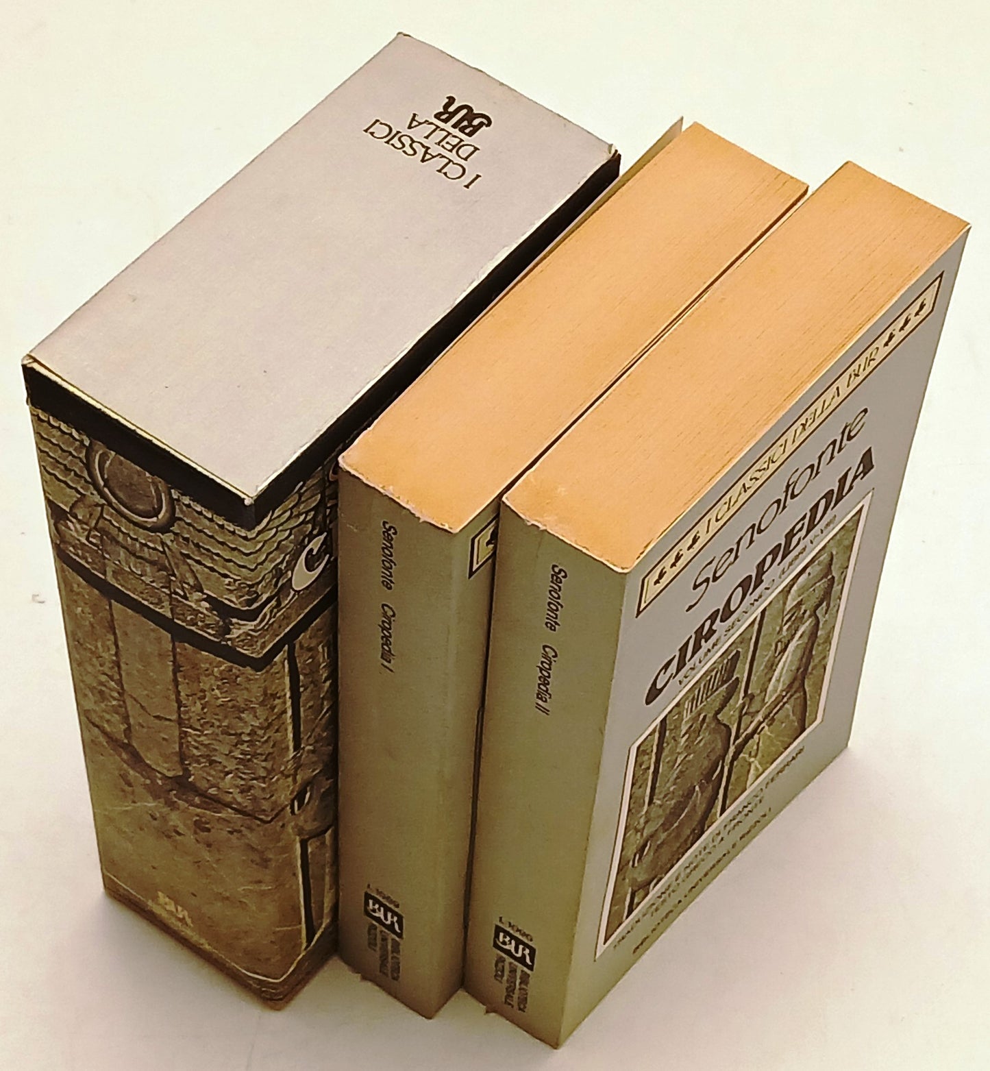 Ciropedia 2 volumi- Senofonte- Rizzoli Classici Bur- 1a ed.- greco a fronte- XFS
