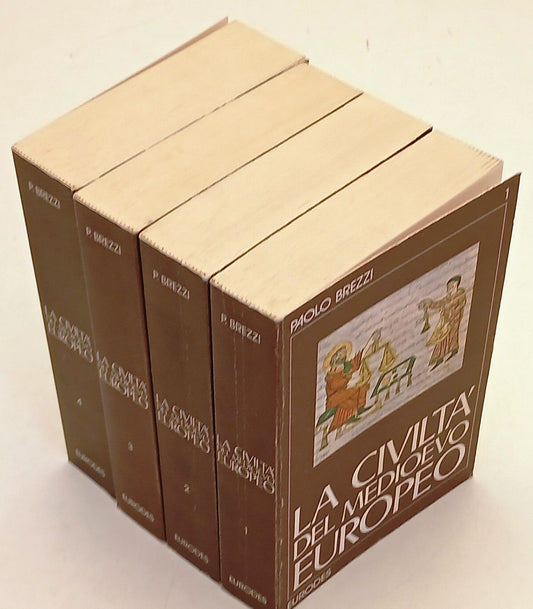 La civilta' del Medioevo Europeo 4 volumi- Paolo Brezzi- Eurodes- 1a ed.- ZFS95