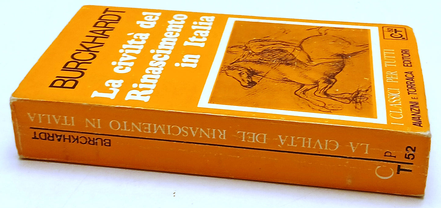 La civilta' del Rinascimento in Italia- Burckhardt- Avanzini Torraca- 1a- ZFS271