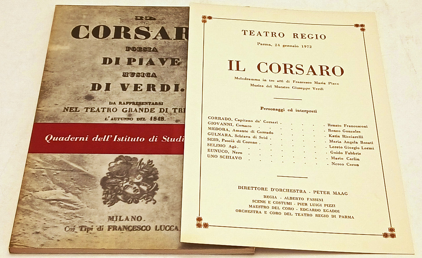 Quaderni dell'Istituto di Studi Verdiani 1 Il Corsaro musica di Verdi - ZFS257