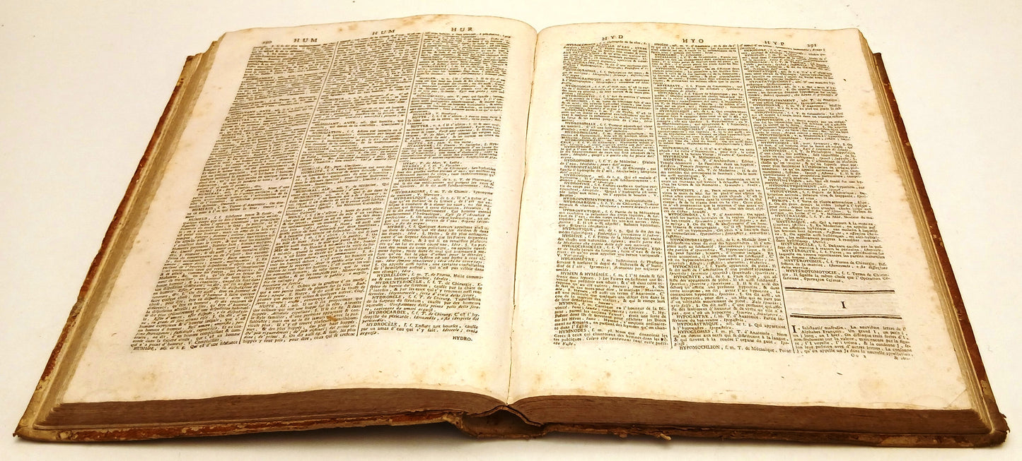 LH- NOUVEAU DICTIONNAIRE FRANCOIS ITALIEN- D'ALBERTI- REMONDINI- 1777- C- YFS703