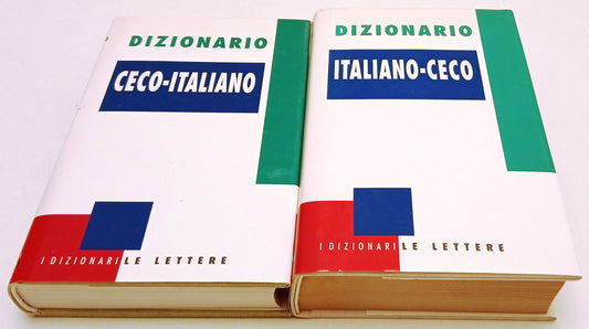 LZ- DIZIONARIO CECO-ITALIANO 2 VOLUMI -- LE LETTERE - I DIZIONARI --- CS- YFS661