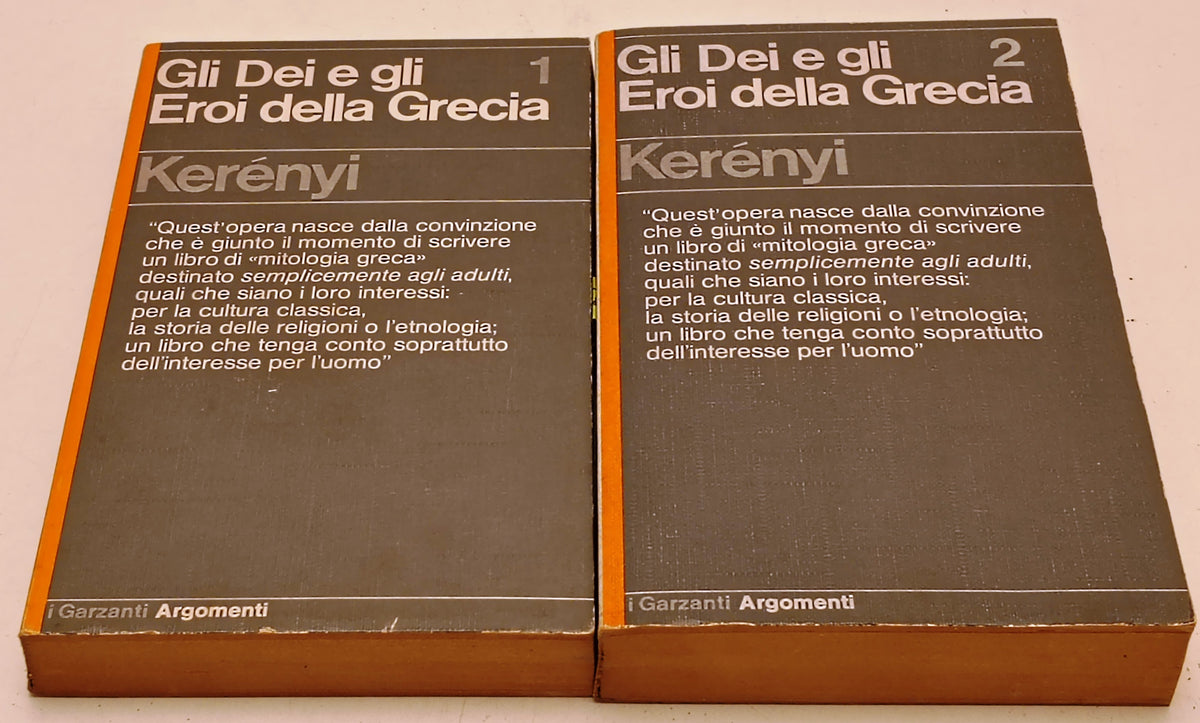 Gli Dei e gli Eroi della Grecia 2 volumi - Kerenyi- I Garzanti Argomenti- YFS965