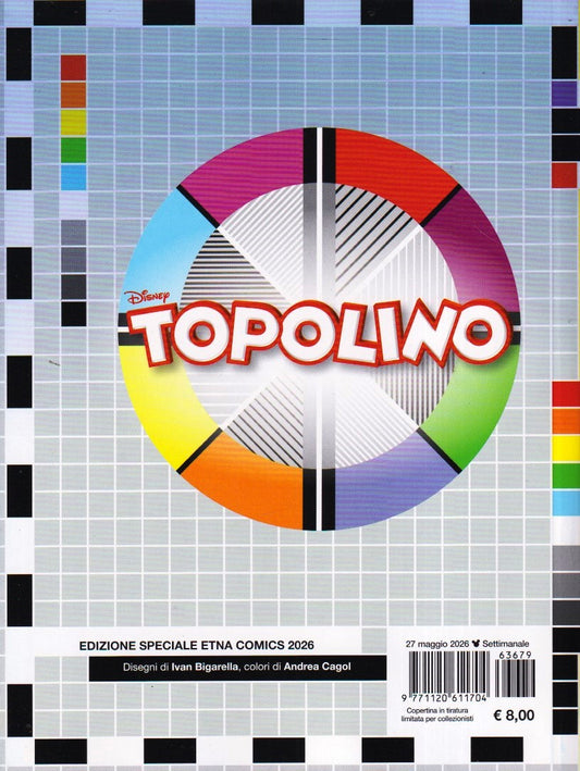 Topolino n.3679 Edizione speciale Etna Comics - Panini Disney - F26
