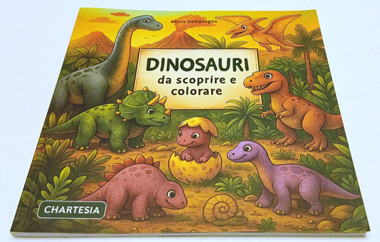 Dinosauri da scoprire e colorare - Chartesia Scopri e colora - 1a ed. - XFS218