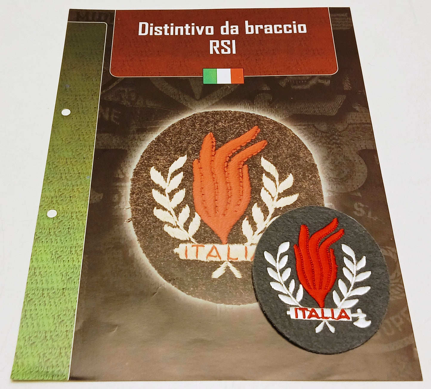 CM- Distintivi militari - Gagliardetto WW2 - Italia Distintivo da braccio RSI