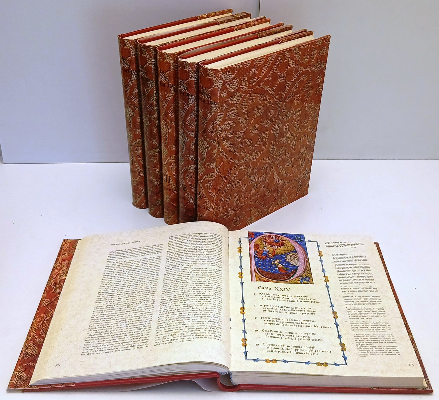 La Divina Commedia 6 volumi Opera Completa - Dante Alighieri - Fabbri - BLCG36