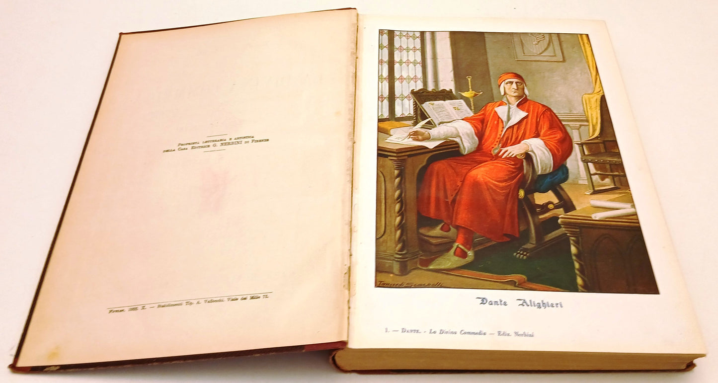 La Divina Commedia - Dante - Nerbini - 1932 - tavole Tancredi Scarpelli - YFS878