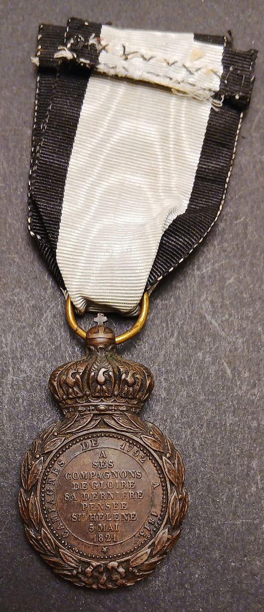 CB- Medaglia Napoleone Imperatore Helene 5 Mai 1821 - con nastrino - GTTS192