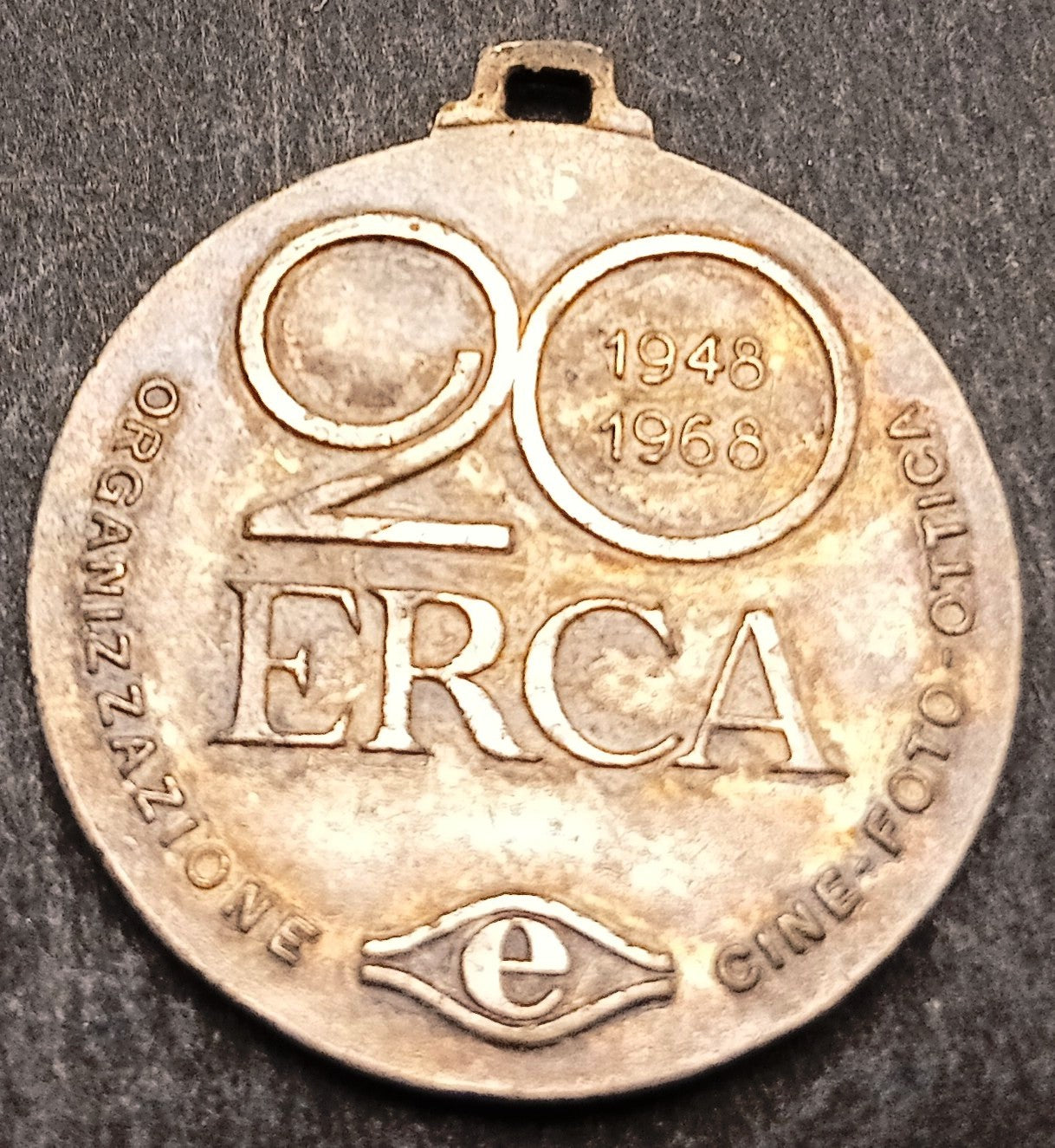 CB- Medaglia Organizzazione Cine-Foto-Ottica ERCA 1948-1968 20 anni - GTTS235