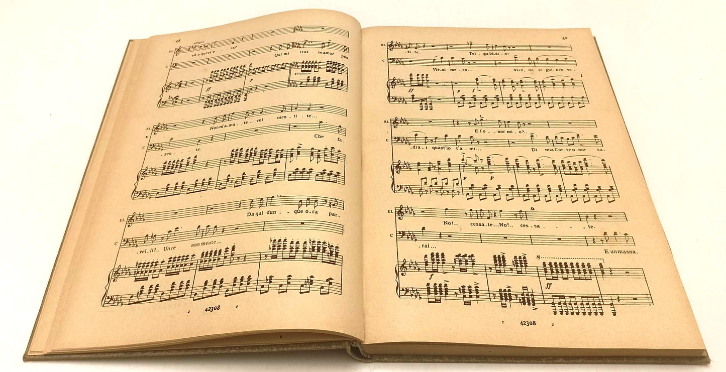 LT- ERNANI OPERA COMPLETA CANTO PIANOFORTE - GIUSEPPE VERDI- RICORDI- C- YFS460