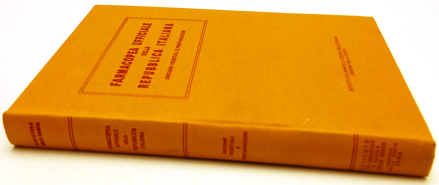Farmacopea Ufficiale della Repubblica Italiana Droghe Vegetali - 1991 - ZFS121