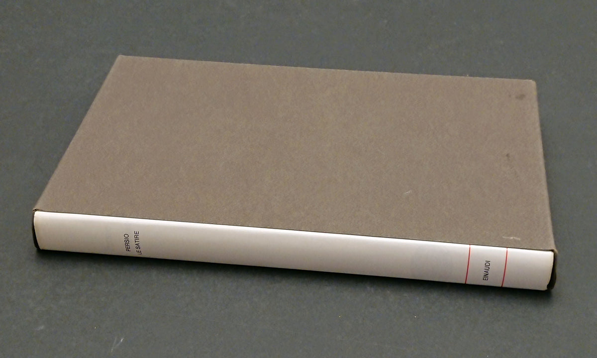 Le satire- A. Persio Flacco- Einaudi I Millenni- 1a ed. mag-1971- cofanetto- XFS