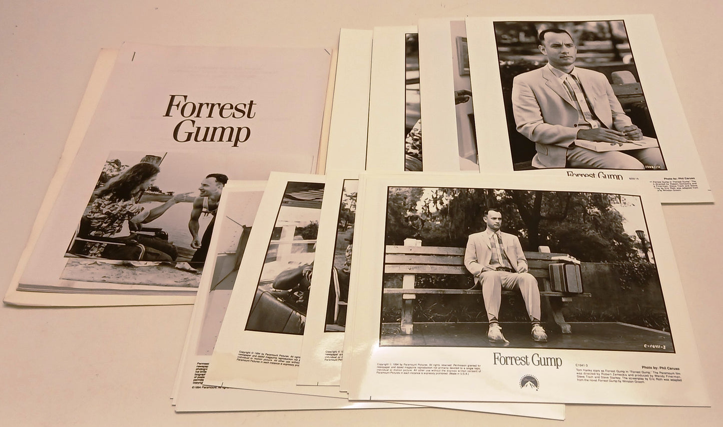 Cartella stampa film Forrest Gump - Robert Zemeckis - Tom Hanks - RVSa840