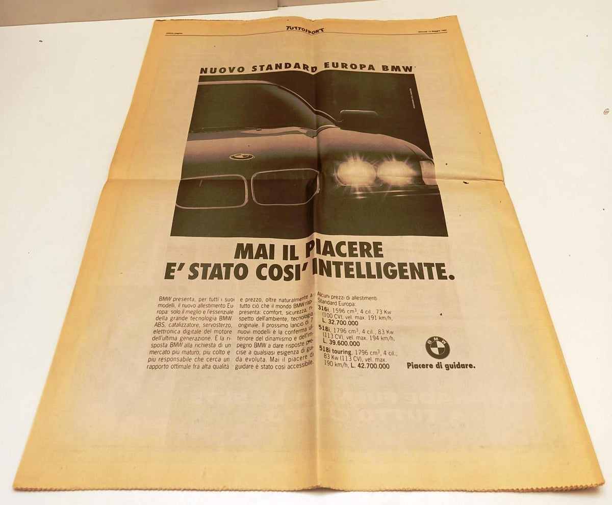 Tuttosport giovedì 13 maggio 1993 Parma Coppa delle Coppe Wembley - RVSa344