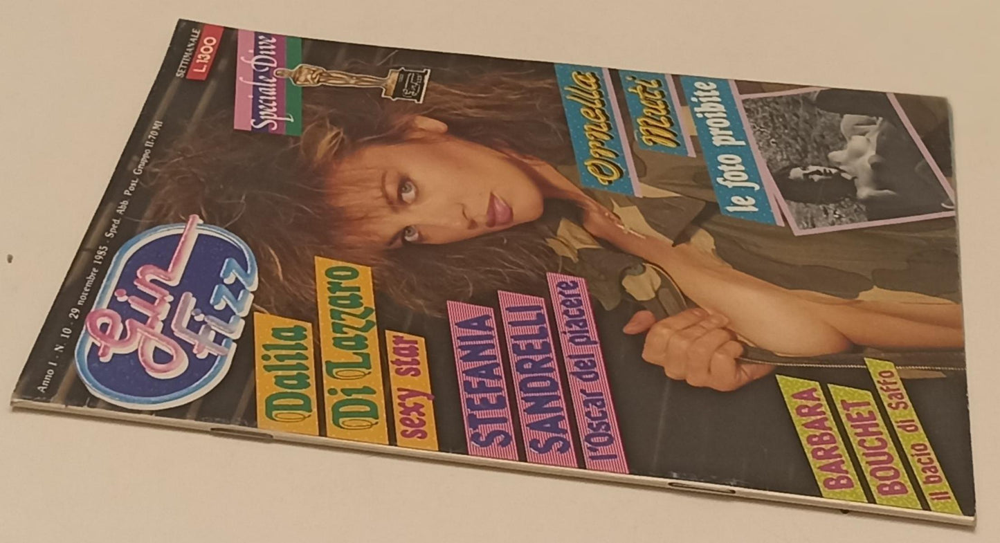LX- RIVISTA GIN FIZZ ANNO I N.10 1985 DI LAZZARO SANDRELLI ORNELLA MUTI- RVSa382
