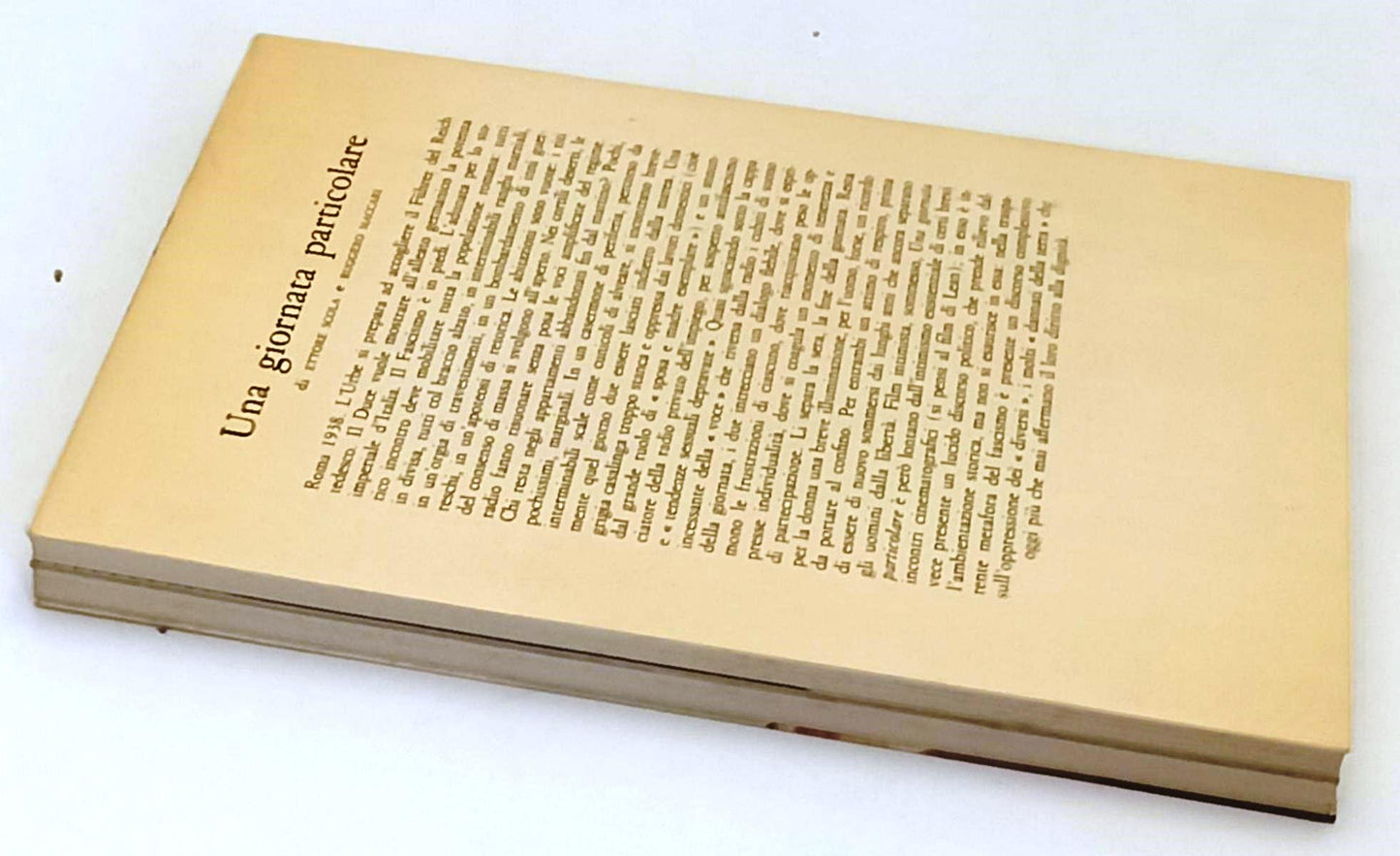 LW- UNA GIORNATA PARTICOLARE SCENEGGIATURA ETTORE SCOLA RUGGERO MACCARI - YFS255