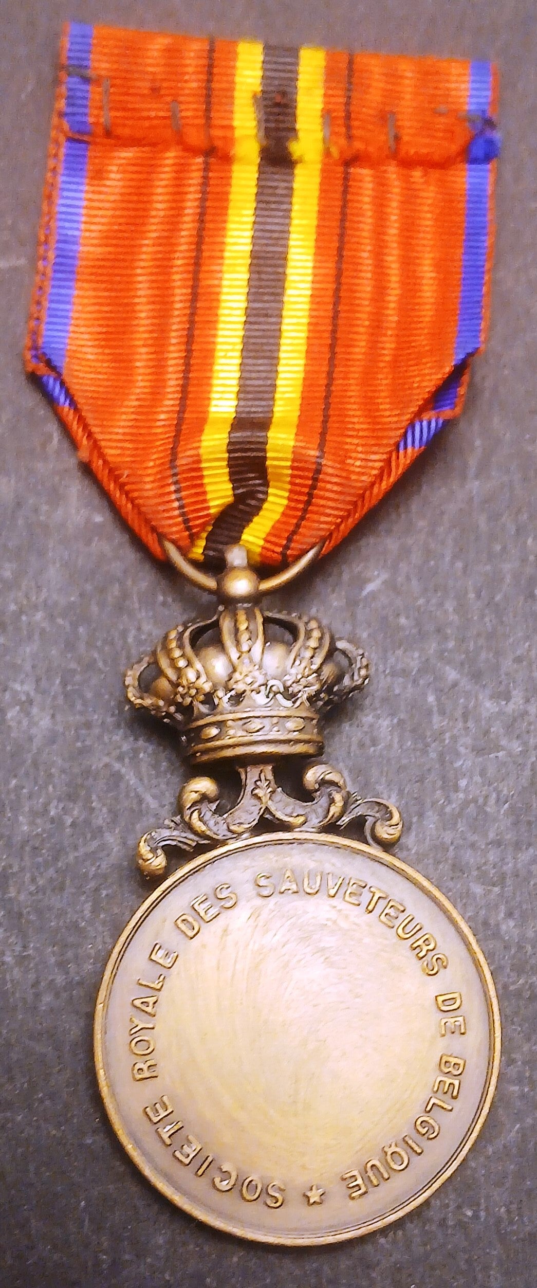 CB- Medaglia Leopoldo III Re del Belgio Societe Sauveteurs - nastrino - GTTS208