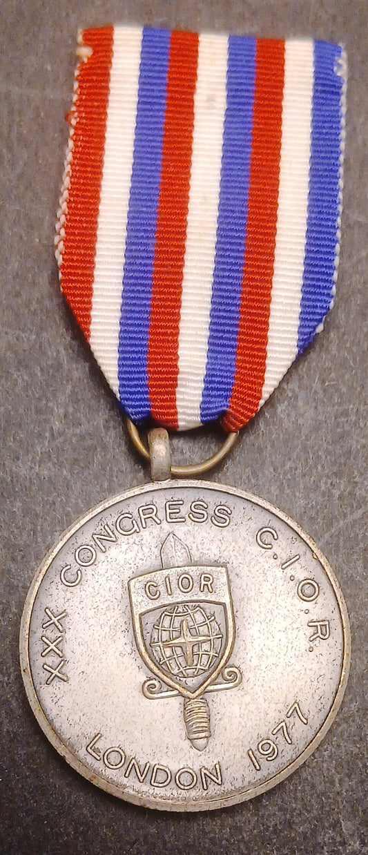 CB- Medaglia XXX Congresso C.I.O.R. London 1977 United Kingdom nastrino- GTTS213