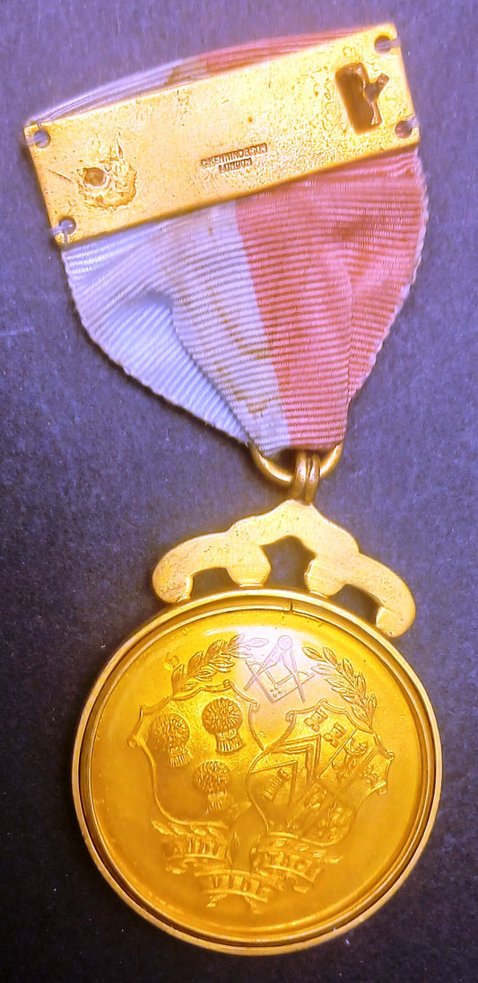 CB- Medaglia Inghilterra Massoneria Massonica 1915 - GTTS222