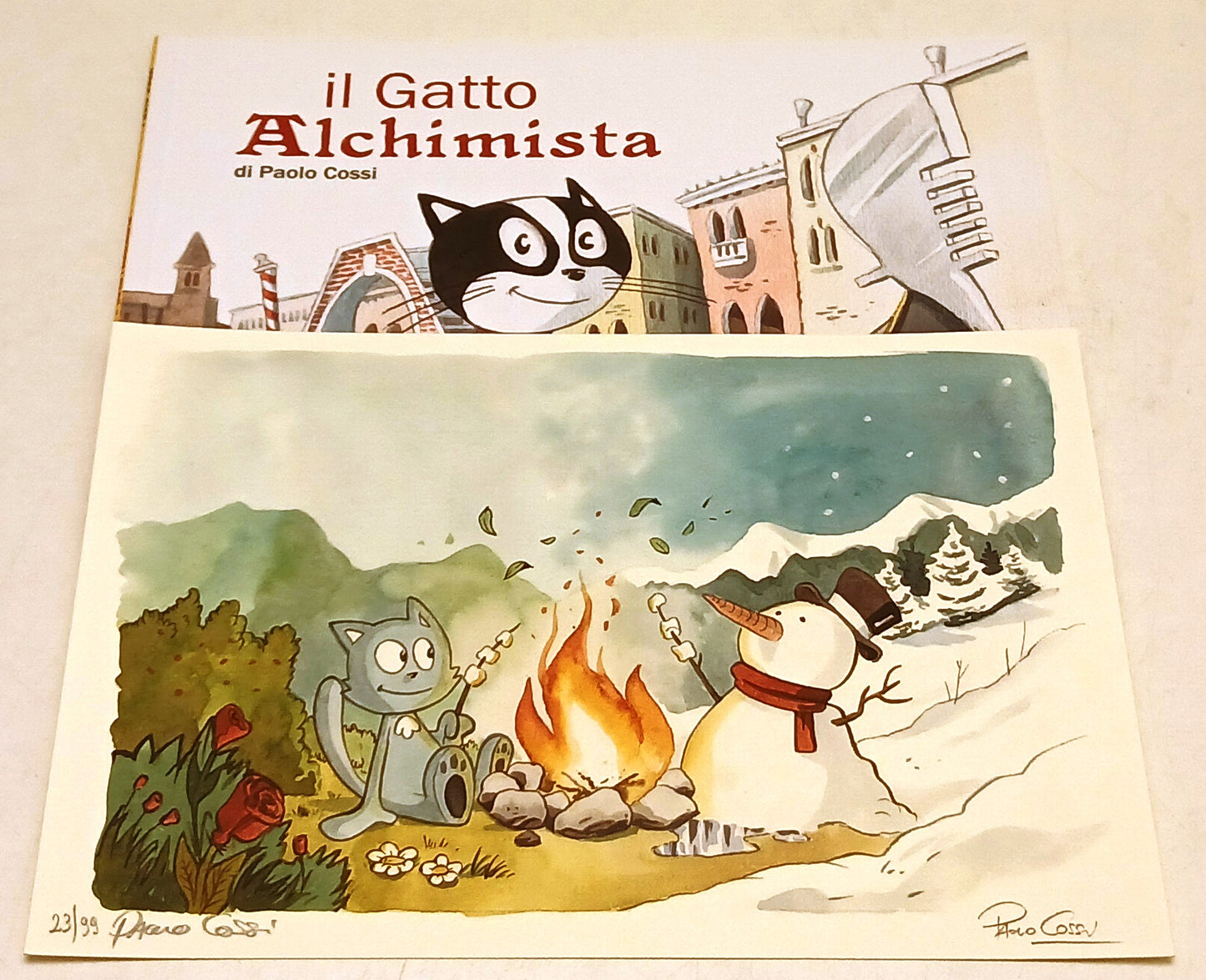 Il Gatto Alchimista - Paolo Cossi - Segni d'Autore - con stampa - B26
