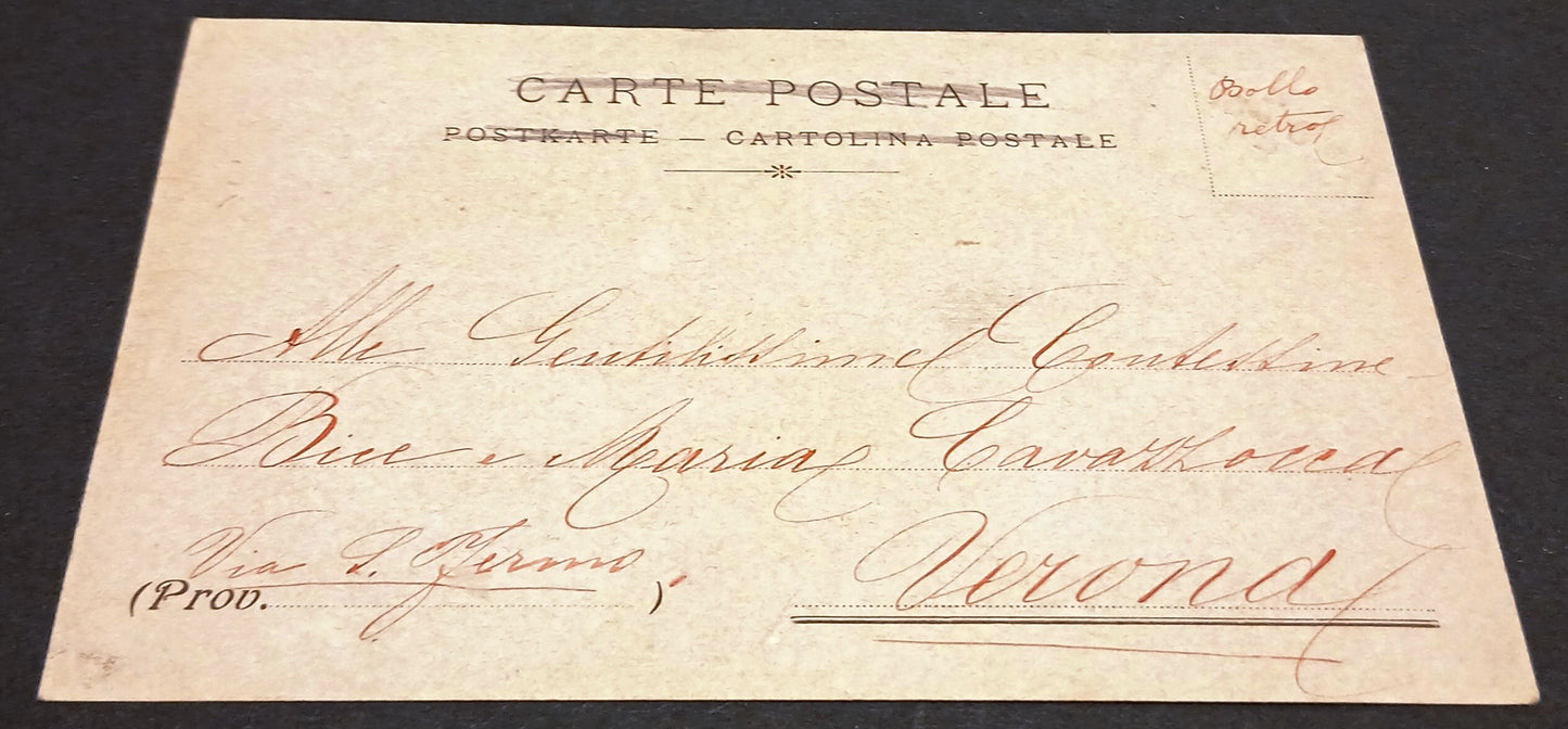CC- Cartolina viaggiata - Giuseppe Verdi Roncole Busseto Casa di Riposo- RVSz199