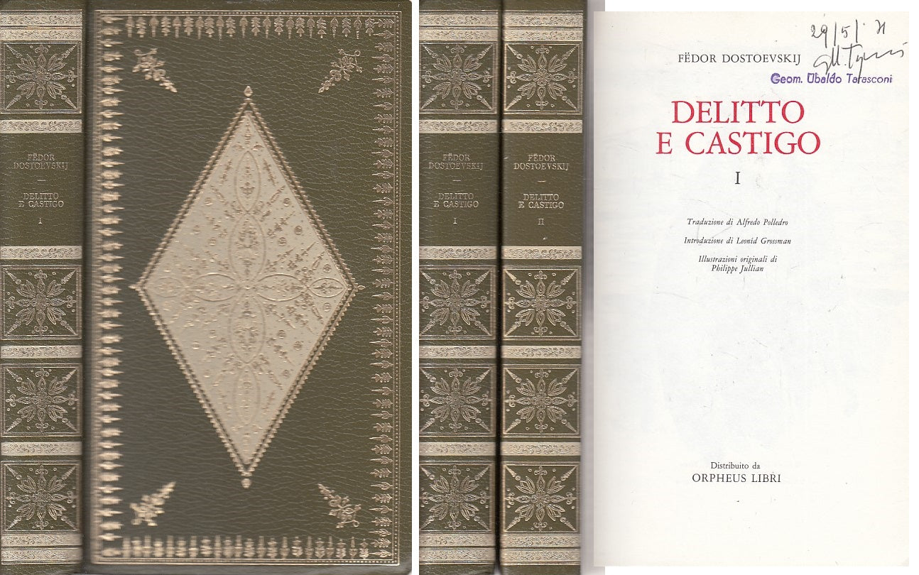 LN- DELITTO E CASTIGO 2 VOL. - DOSTOEVSKIJ - EINAUDI --- 1970 - C - YDS595