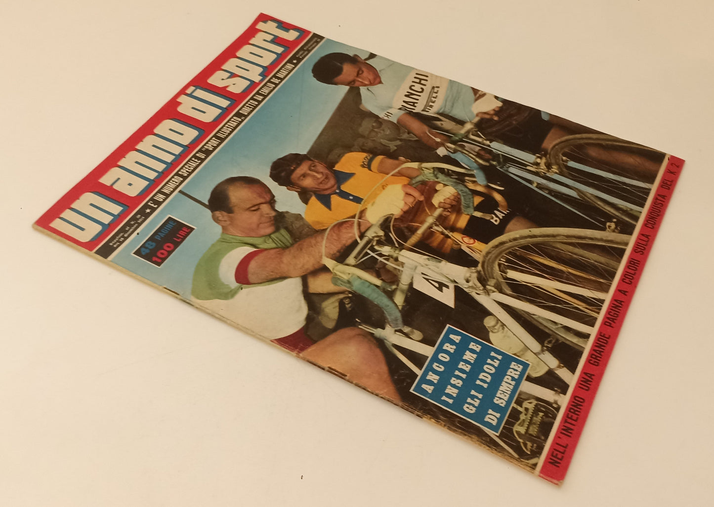 LC- RIVISTA LO SPORT ILLUSTRATO suppl. n.50 1954 UN ANNO DI SPORT COPPI- RVSa181