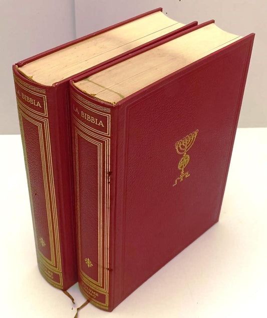 LD- LA SACRA BIBBIA SECONDO LA VERSIONE DEI SETTANTA 2 VOLUMI- BRUNELLO- 1960- C