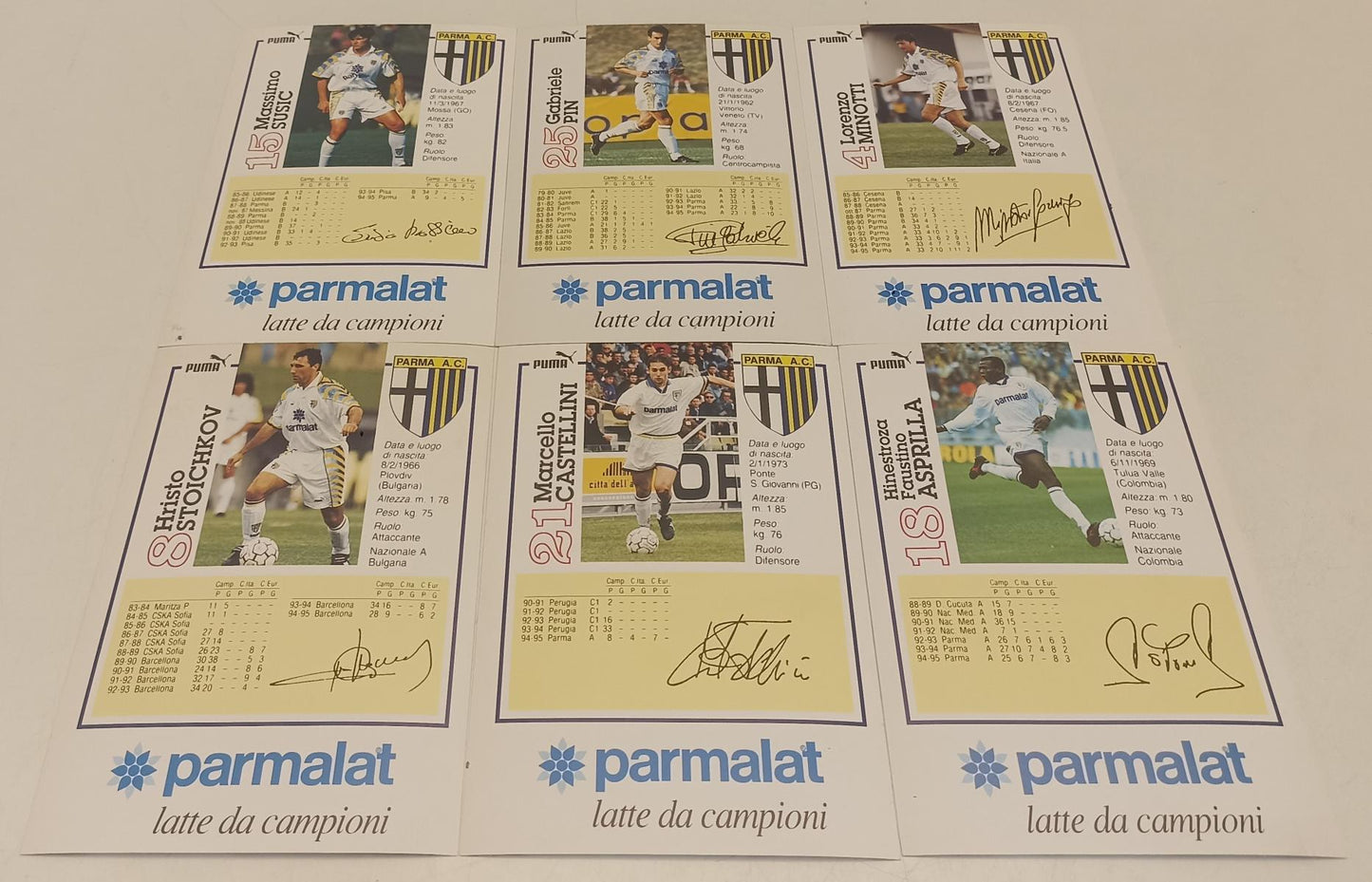 LC- LOTTO 23 CARTOLINE PARMA CALCIO MELLI BUFFON CANNAVARO INZAGHI ZOLA RVSa501