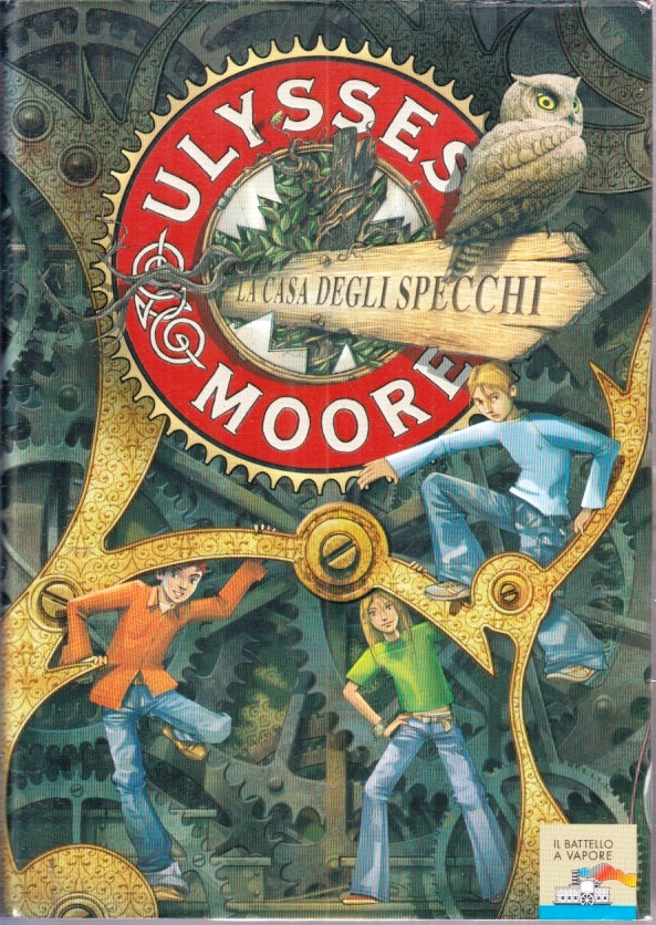 LB- LA CASA DEGLI SPECCHI - ULYSSES MOORE - PIEMME- BATTELLO VAPORE--- CS- YFS19