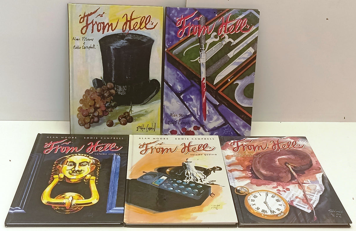FV- FROM HELL VOLUMI 1/5 COMPLETA- ALAN MOORE EDDIE CAMPBELL- MAGIC PRESS- C-F25