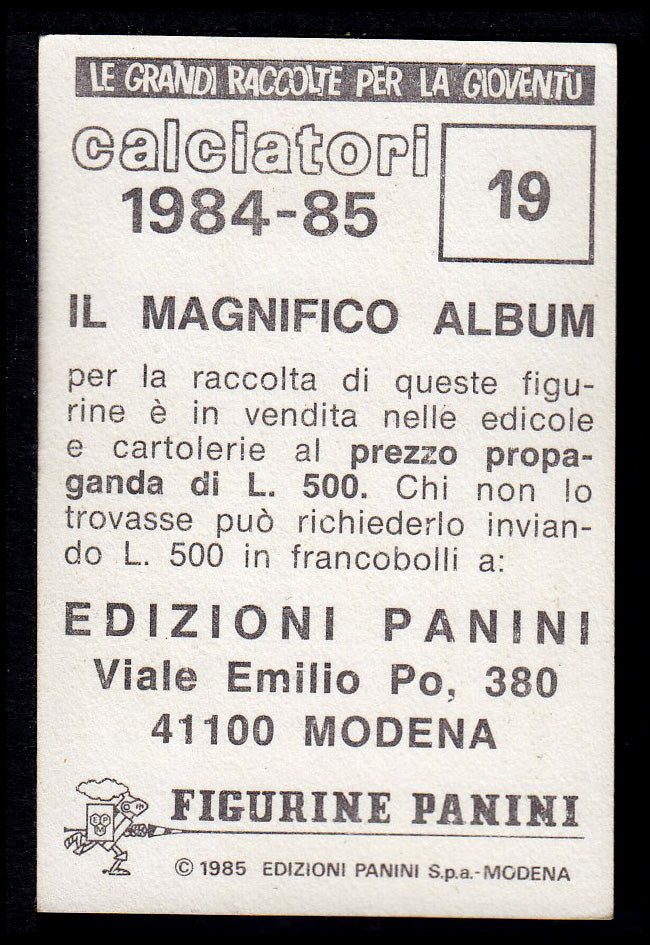 Figurine Panini - Calciatori 1984/85 - Mancolista ASCOLI