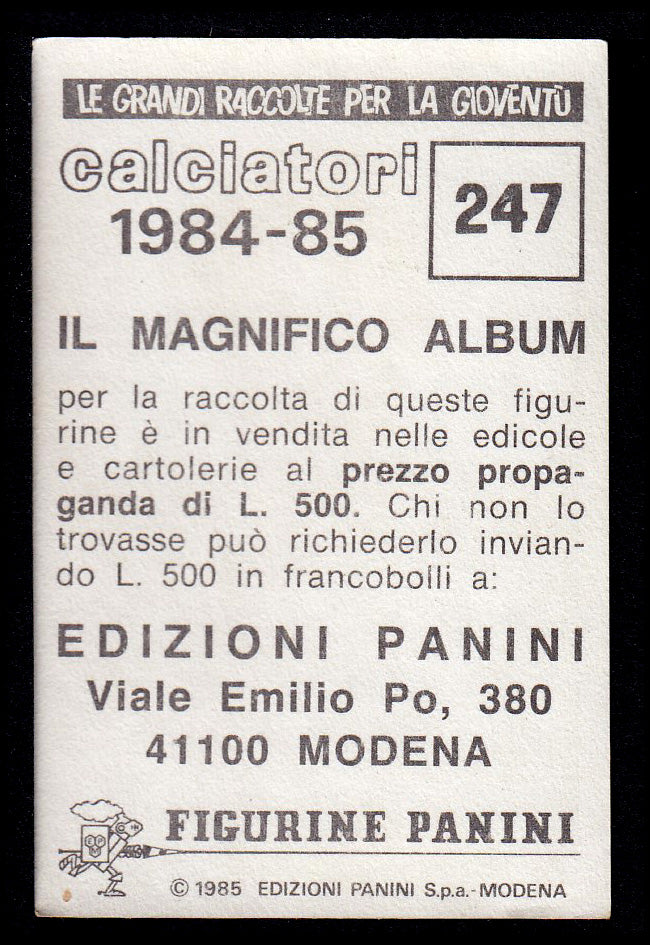 Figurine Panini - Calciatori 1984/85 - Mancolista SAMPDORIA