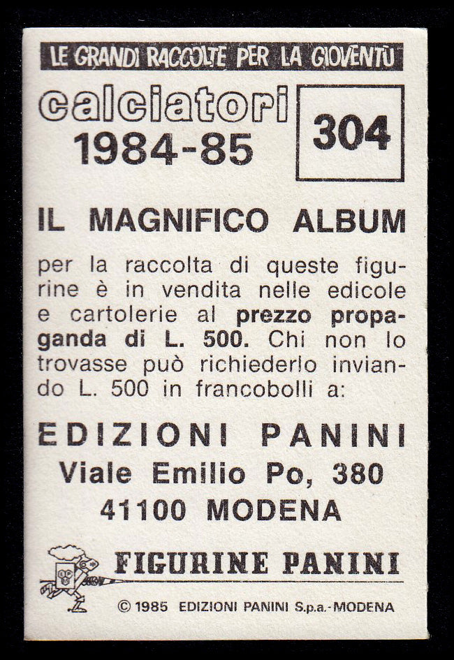 Figurine Panini - Calciatori 1984/85 - Mancolista VERONA