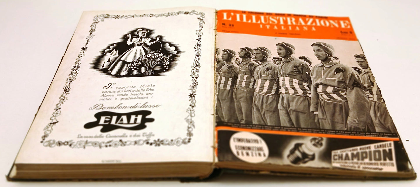 Volume rilegato L'illustrazione italiana volume II 1940 aprile - giugno - YFS355