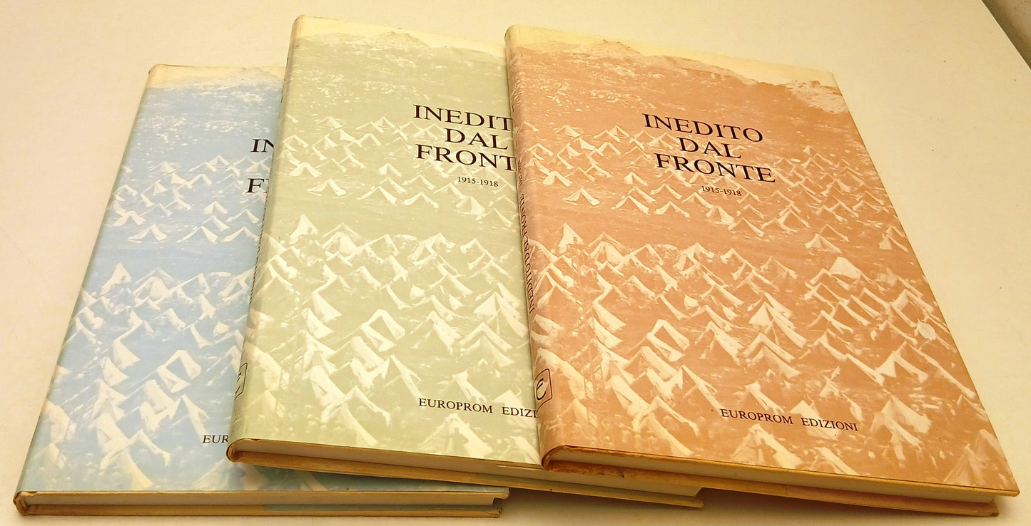 Inedito dal fronte 1915-1918 3 volumi - Fanti Bonvicini - Europrom - YFS765