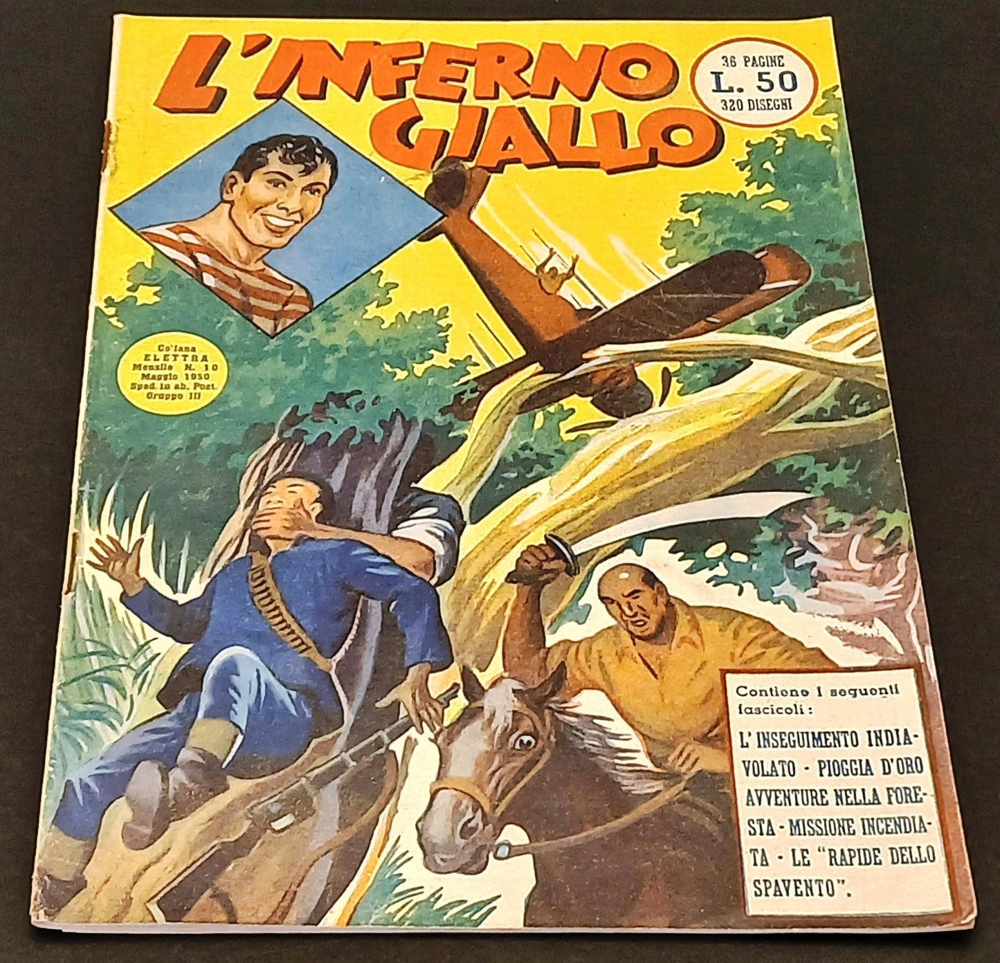 Gim Toro L'inferno giallo - Lavezzolo Dell'Acqua - Collana Ariete 10 - 1950- H26
