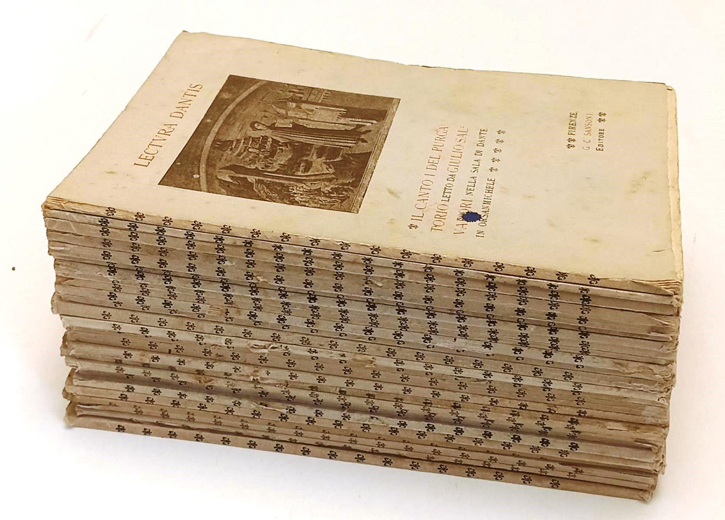 CANTI PURGATORIO GIULIO SALVADORI LOTTO 26 FASCICOLI- LECTURA DANTIS- XFS210