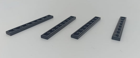 GG- LEGO ORIGINALI - PIASTRA PIATTA NERA 1x8 N. 4162- LGGpp14