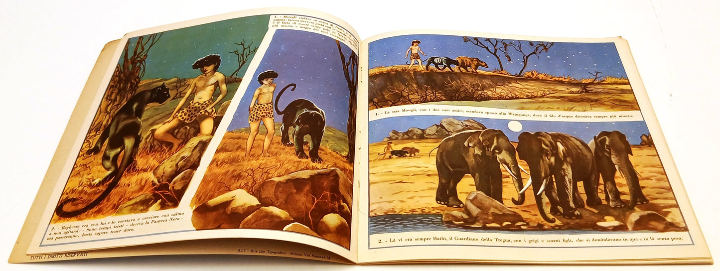 Il libro della Jungla - Rudyard Kipling - Gino Conte Rosa d'Oro - RVSa1008