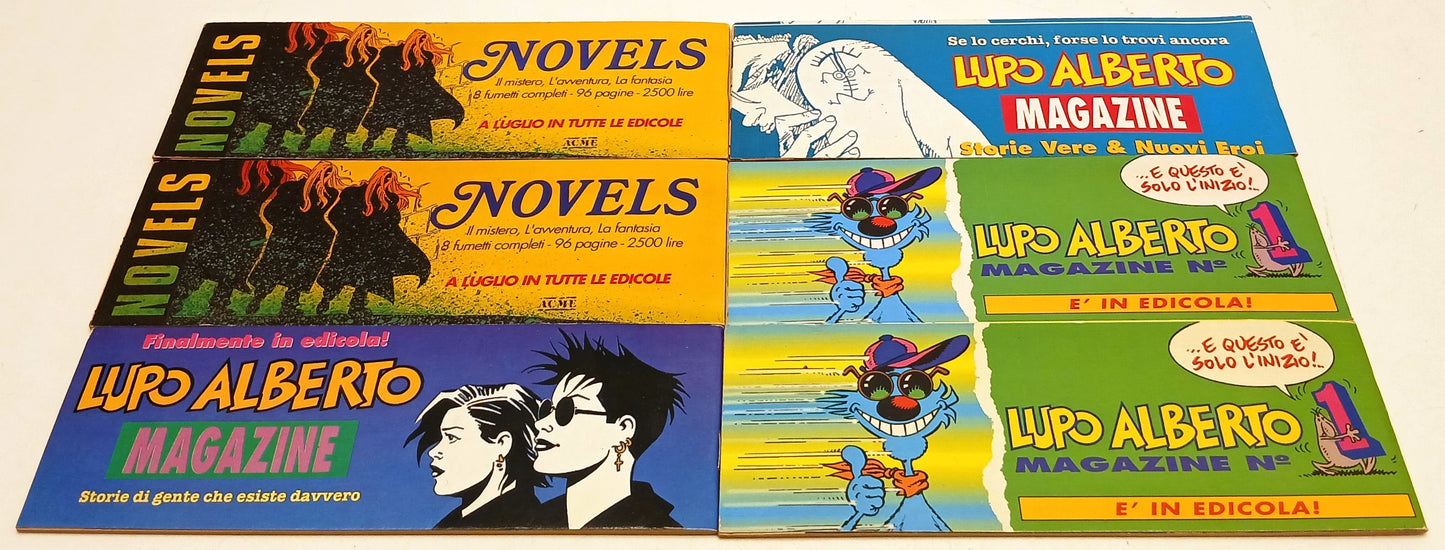 Lupo Alberto a strisce lotto 7 albi - Silver - Macchia Nera - 1991-1992- RVSa952